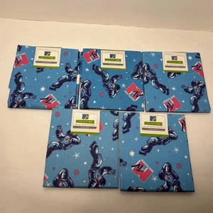 5 BRAND NEW NICKLELODEON I WANT MY MTV COTTON TOSS FABRIC FAT QUARTER 18" X21" - Picture 1 of 2