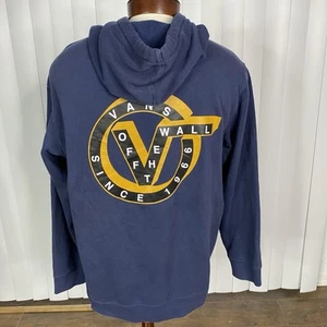 VANS Off the Wall Since 1966 Pullover Sudadera con Capucha Azul Marino Para Hombre Grande Patinador Surf - Imagen 1 de 12