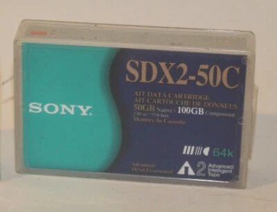 Sony AIT-2 50 GB - SDX2-50C 100 GB comprimido nuevo Foto 1 de 2