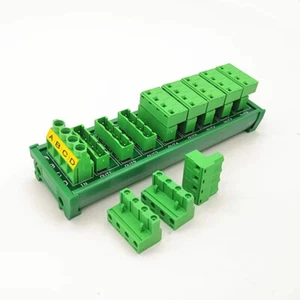 DIN Rail Mount 8Position Pluggable Terminal Block Distribution Module 30A / 300V - Picture 1 of 7