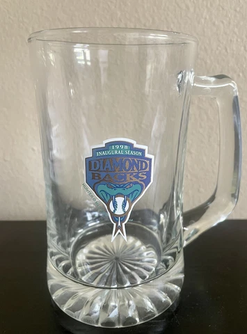 1998 Diamondbacks inaugural season Glass Mug Heavy 6.5” Cover