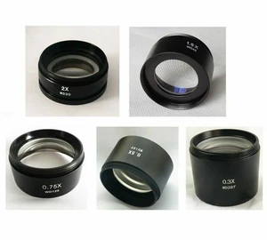 Microscopio estéreo 0,3X 0,5X 0,75X 1,5X 2X lente auxiliar Barlow 48 mm - Imagen 1 de 42