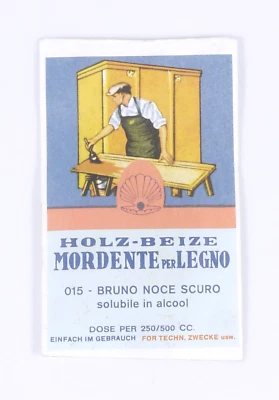 PRL) MORDENTE LEGNO 015 BRUNO NOCE SCURO SOLUBILE ALCOOL  250/500cc WOOD BOIS - Immagine 1 di 2