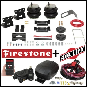 Firestone Rear Air Spring Bags / Air Lift Compressor Kit for 03-13 Ram 2500 3500 - Picture 1 of 4
