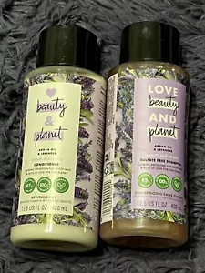 Shampoo e balsamo Love Beauty Planet olio di argan e lavanda liscio e sereno - Foto 1 di 1