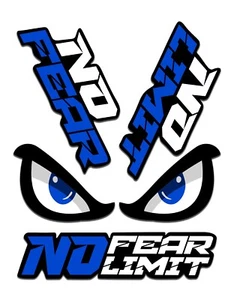 4 AUFKLEBER STICKERS SATZ SET  WUTENDE AUGEN MOTORRAD FAHRRAD D 44 - Bild 1 von 4