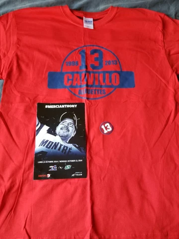 CFL FOOTBALL MONTREAL ALOUETTES CALVILLO RETIREMENT T-SHIRT *NEW* Cover