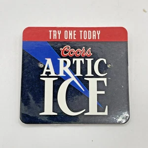 Coors ARTIC ICE Beer Button Pin Needs Batteries Light Up 2.5 Inches - Picture 1 of 5
