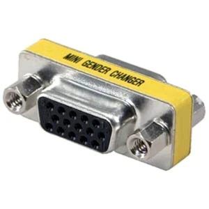 15Pin VGA SVGA D-SUB Female to Female Coupler Mini Gender Changer • L👀K! 💖👍✔ - Picture 1 of 1