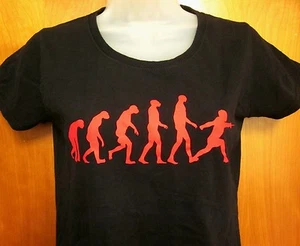 EVOLUTION OF FENCING small T shirt Sword Silhouette classical tee Darwin saber - Picture 1 of 2