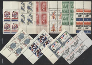 10 Diferentes 5¢ Era Vintage EE. UU. Como Nuevo Placa NH # Bloques-Liquidación Antiguo Tesoro - Imagen 1 de 1