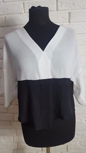 ASOS Blusa Obi Monocolore Blocco Cropped UK 8 - Foto 1 di 2