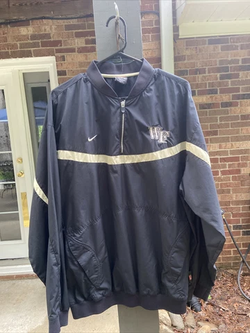 Men’s Nike Wake Forest Demon Deacons 1/4 Zip Pullover Windbreaker Jacket size M Cover