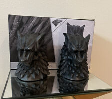 Department 56 Game of Thrones House Stark Direwolf Sigil Bookholders Bookends