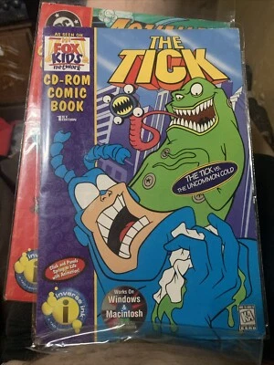 THE TICK CD-ROM COMIC BOOK vs Uncommon Cold Windows Mac Fox Kids TV 1996 - Image 1 of 2