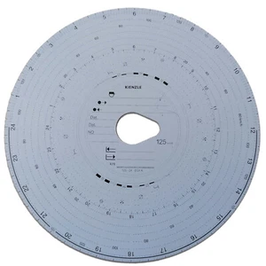 100x VDO Tachoscheibe Diagramm Tacho Scheibe Fahrtenschreiber 125-24 EC 4K - Bild 1 von 5