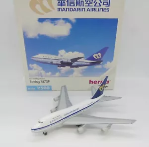 34843D HERPA WINGS / GERMANY / BOING 747SP MANDARIN AIRLINES B-1882 1/500 - Picture 1 of 2
