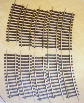 Piko 6814 H0 10 x 2/3 Bent Track Piece 760 With Hollow Profile Plastikschwellen - Image 1 of 4