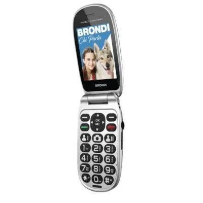BRONDI AMICO COMFORT TELEFONO CELLULARE SENIOR TASTI GRANDI 2,8" NERO OPACO - Immagine 1 di 3