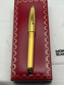 Louis Cartier Gordon Gold Plated FP, 18K M Nib-Exc. Condition - Picture 1 of 20
