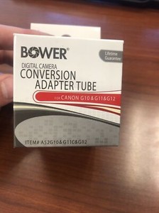 Bower conversion adapter tube for canon G10, G11 and G12