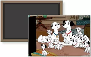 101 Dalmatiner Pongo Perdita & Welpen Bild Kühlschrank Kühlschrank Magnet 2 x 3 - Bild 1 von 3
