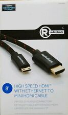 RadioShack 8ft High Speed HDMI With Ethernet to Mini HDMI Cable 1500486