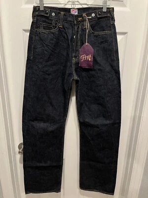 NWT $879 PRPS JAPAN P29P01AA RINSED INDIGO RELAXED STRAIGHT JEANS 29 W30x32L NEW - Image 1 of 4