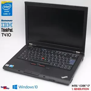 NOTEBOOK IBM LENOVO THINKPAD T410 CORE i7 LAPTOP 256GB 8GB DDR3 NVIDIA NVS 3100M - Bild 1 von 12