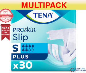 TENA Slip Plus - Small - 3 Packs of 30 - 90 Incontinence Slips