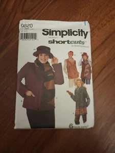 Simplicity 9820 Fleece Jacket Scarf Misses Sewing Pattern Uncut Size L-XL - Picture 1 of 3