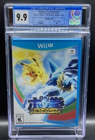 Pokken Tournament CGC 9.9 A++ Nintendo Wii U Sealed New Graded 2016