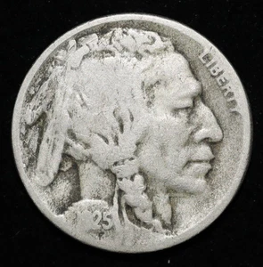 1925 S Buffalo Nickel 5C Five Cent Circulated San Francisco - Picture 1 of 2