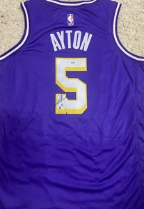 Deandre Ayton signed Autogramm Auto LA Lakers Basketball Trikot PSA/DNA - Bild 1 von 2