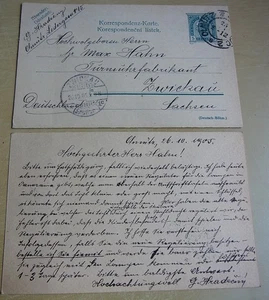 2 PKs OLMÜTZ (Mauca) / Olomouc 1902: Panorama Imperial, propietario Gottlieb Hradecny - Imagen 1 de 11