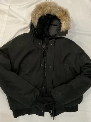 Canada Goose Chilliwack Bomber Jacket Black Men Size 2XL Fur Hood - Image 1 of 4