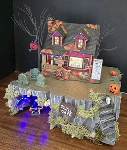 Halloween Village Display Platform "SKULL CAVE" for Dept 56 Lemax Decoration - Picture 1 of 23