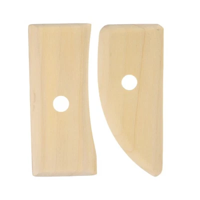 Herramienta de escultura cerámica arcilla madera 2 costillas de cerámica 12 cm 12,7 cm Foto 1 de 4