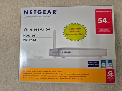 NETGEAR WGR614 54 Mbps 4-Port 100 Mbps Verkabelt Router (WGR614v6) - Bild 1 von 4