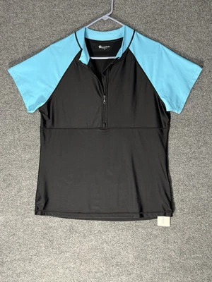Camisa Deportiva Bonneuitbebe Unisex Talla L Azul Negra Cremallera Foto 1 de 4