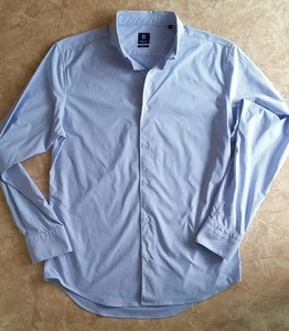 BOGGI Milano - Slim, Gr. L 41/42 stretch - Herrenhemd - weiß/blau - Hochwertig - Bild 1 von 5