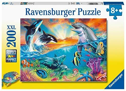 Ravensburger- Ozeanbewohner Puzzle da 200 Pezzi, Colore Giallo, 12900 (W9y) - Immagine 1 di 1