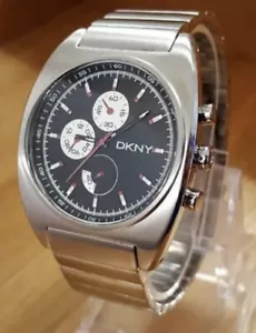  DKNY  Modern Retro Design Chrono Tonneau Steel Bracelet Watch "NY5081" - Picture 1 of 5