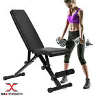 MAXSTRENGTH Exercise Fly Bench Adjustable Fitness Workout Home Gym Weightlifting