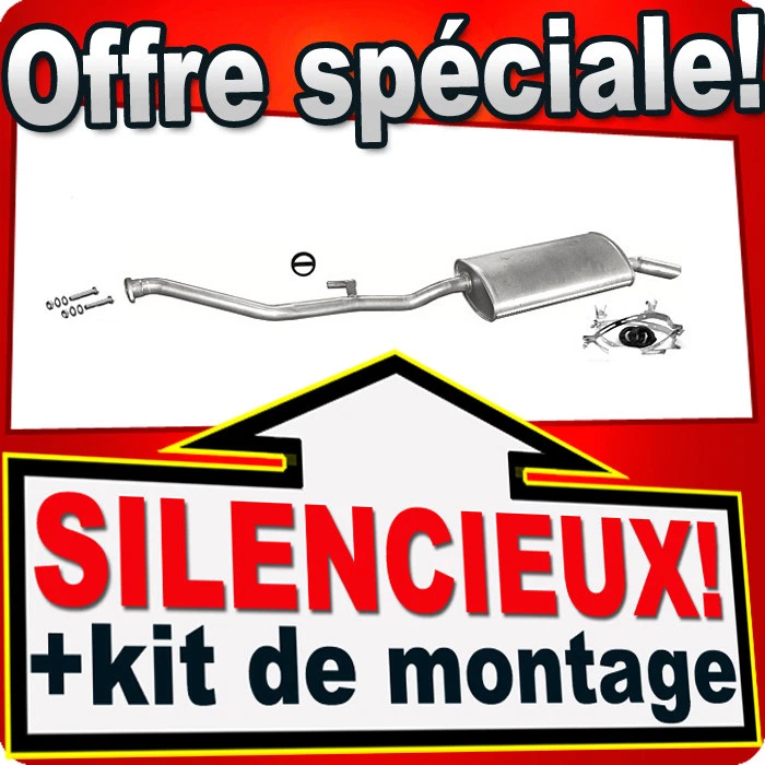 Échappement pour BMW 3 (E30) 318 Berline Break Cabrio 1987-1994 Silencieux - Photo 1/1