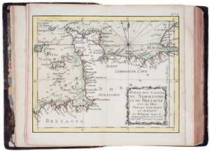Antique "Atlas Maritime de toutes les Côtes de France" Rigobert Bonne, 1778 - Picture 1 of 11