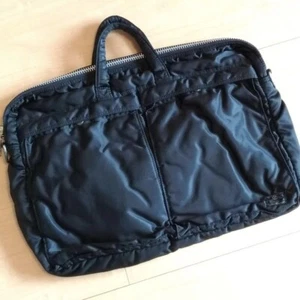 Porter Briefcase No shoulder strap Black Yoshida & Co. used - Picture 1 of 10