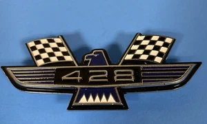 428 Eagle Bird Fender Emblems -blue/silver - Picture 1 of 2