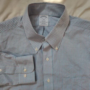 Brooks Brothers Men Size 16.5 2/3 Oxford Long Sleeve Button Up Shirt - Picture 1 of 11