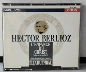 DENON 81757 6863 2 BERLIOZ, ELIAHU INBAL L'ENFANCE DU CHRIST 1991 US 2CD's Set - Picture 1 of 4